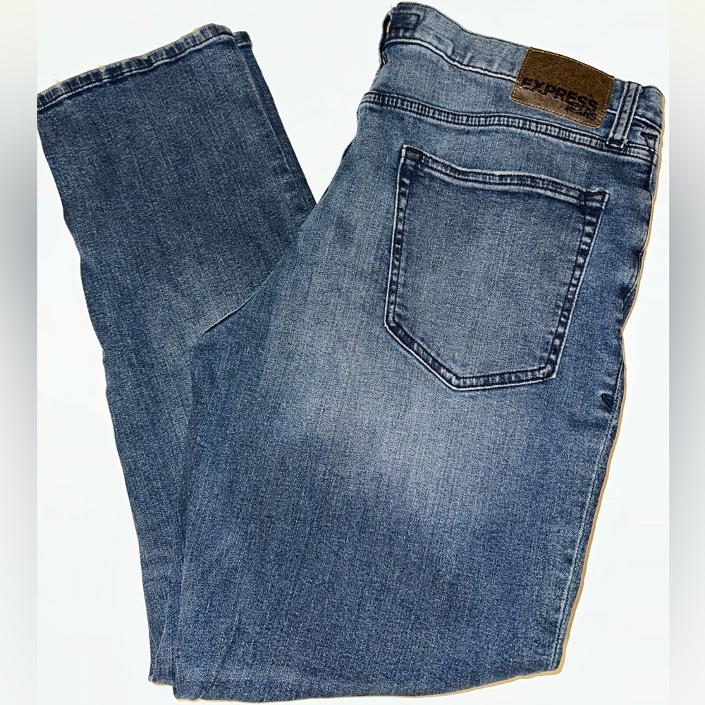 Express Men’s Classic Slim Jeans 36x32 – Like New – Dark Wash Denim – Modern Fit